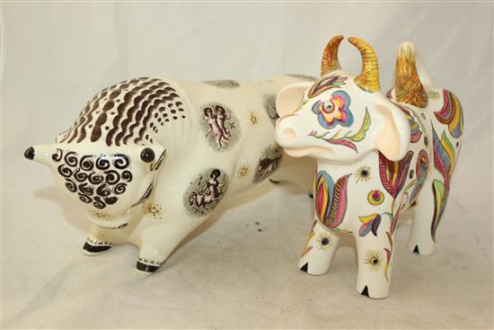 Wedgwood Zodiac bull, designed by Arnold Machin(-)